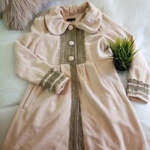 🌟Ryu Winter Coat with Lace Trim Size M